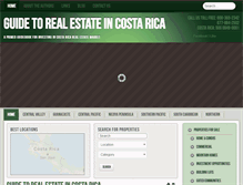 Tablet Screenshot of officialguidetocostaricanrealestate.com